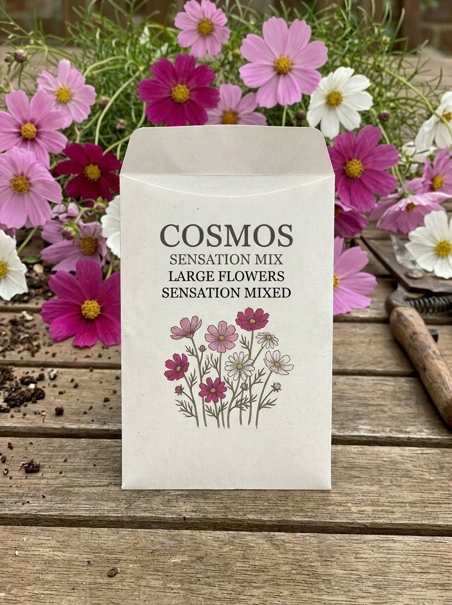 Cosmos Large Flowers Sensation Mixed Seed