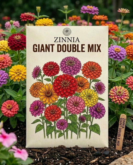 Zinnia Giant Double Mix
