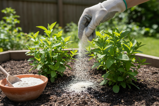 bone meal organic fertilizer for plants applying 