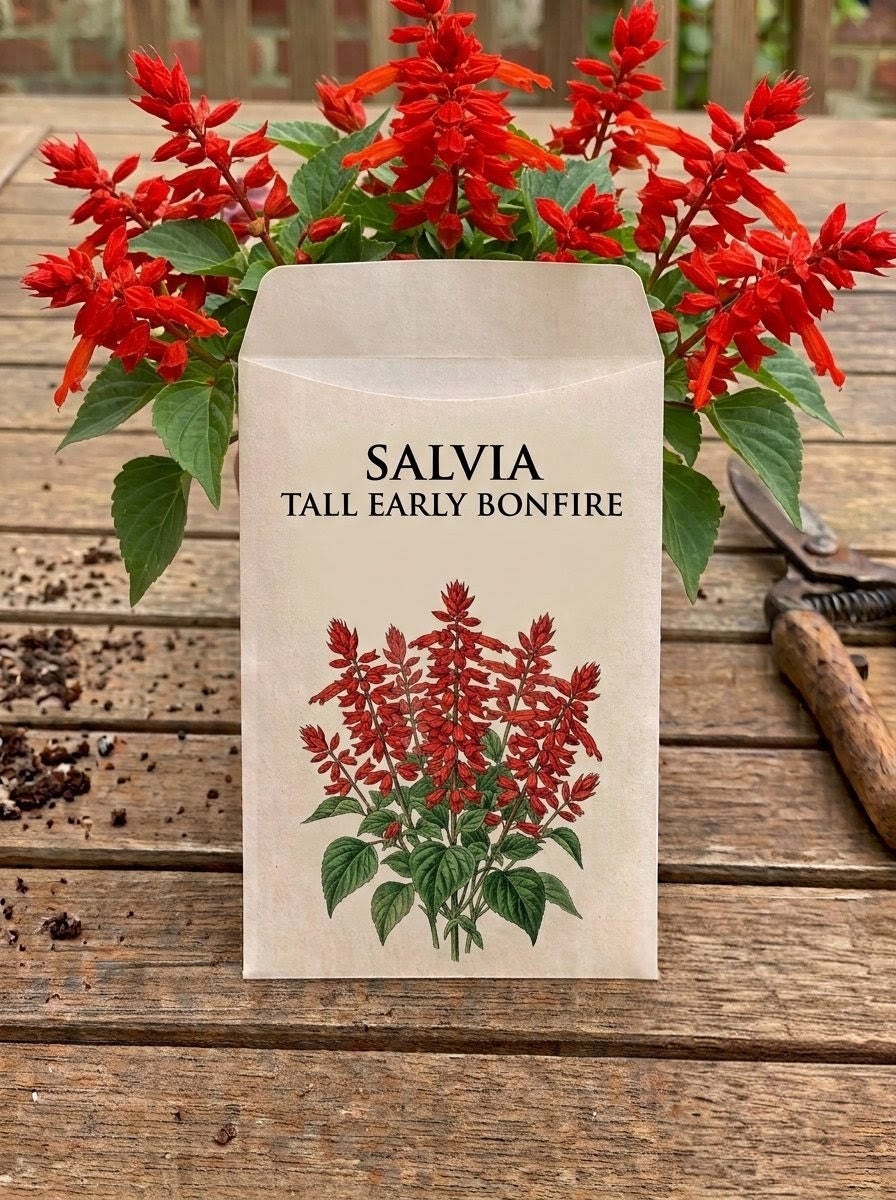 Salvia Tall Early Bonfire Seeds