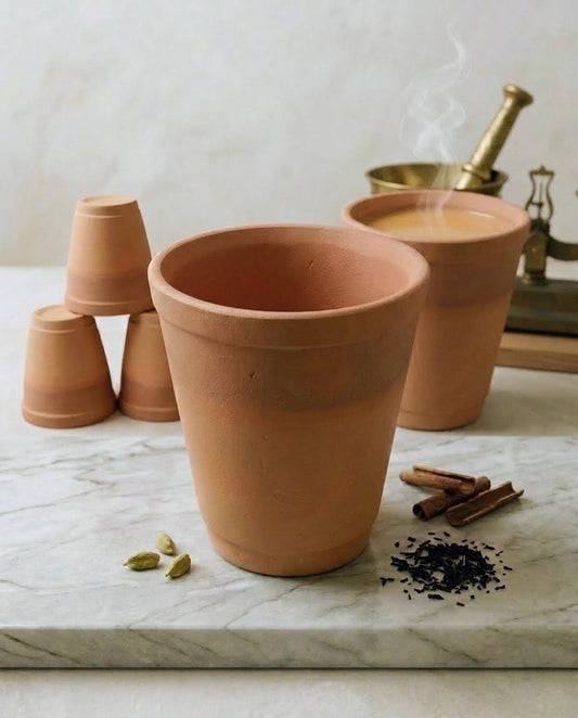 Disposable Natural Clay Mud Terracotta Tea Cup  (Real Mitti)
